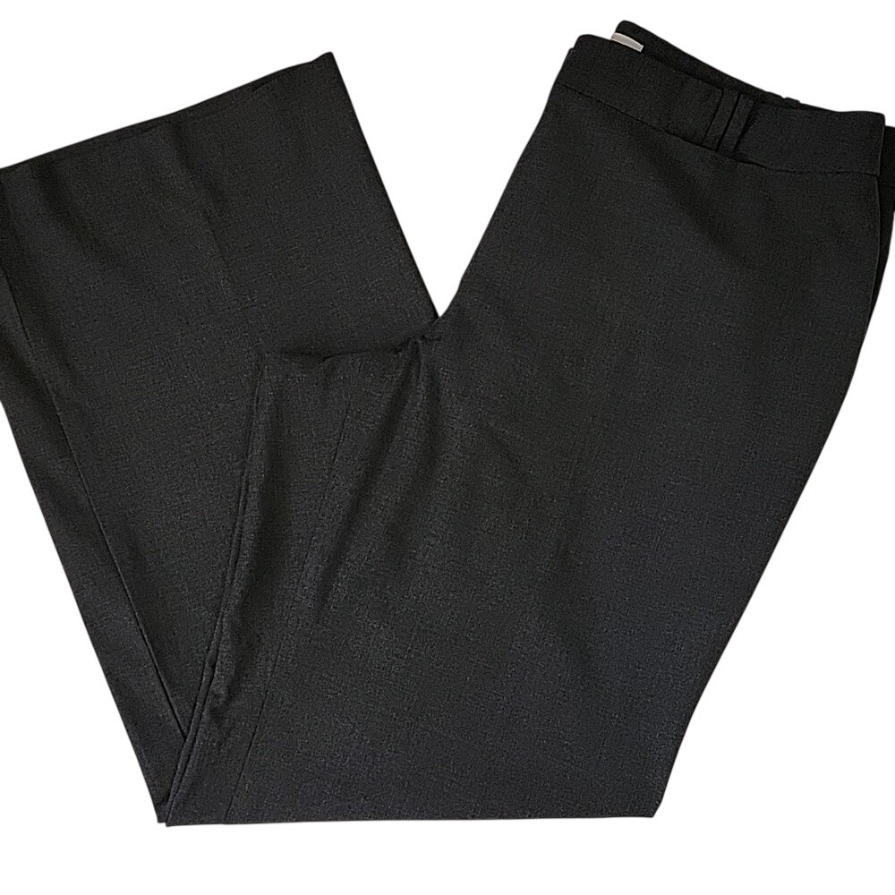 Ann Taylor Loft Julie Dress Pants Womens 12 Gray Wide Leg Trousers Workwear